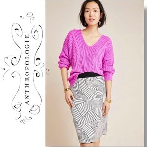 Anthropologie by Maeve Jovana Sweater Pencil Skirt size small
